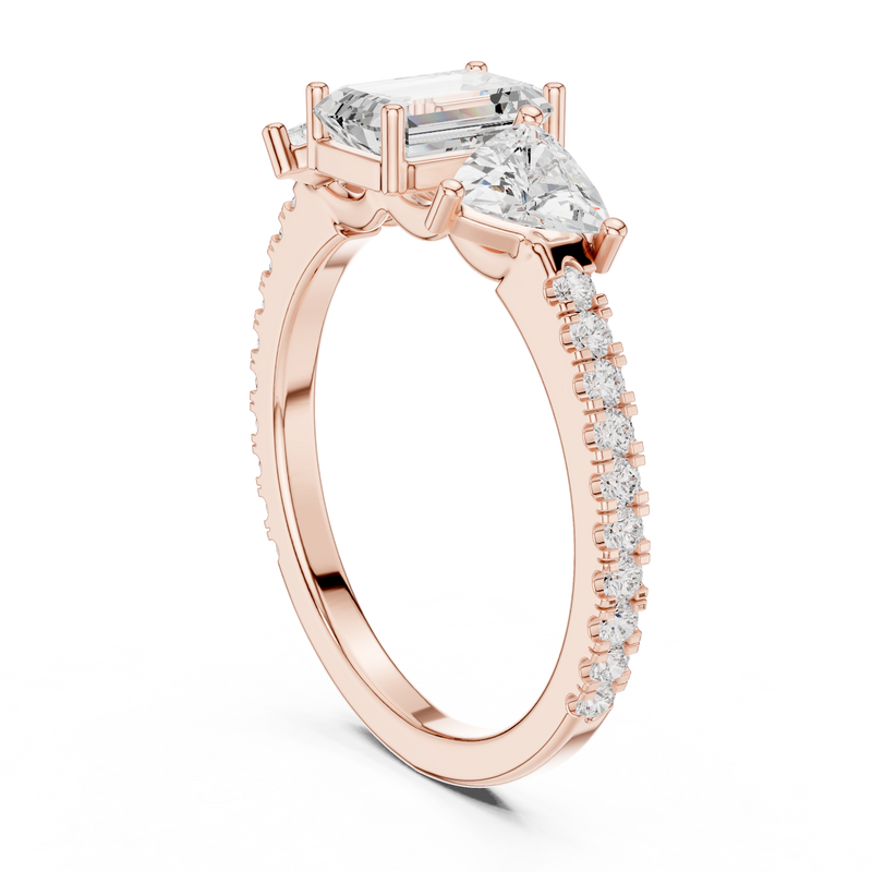 Ladies Ring DDLR-1078@7 - Rose Gold - Image
