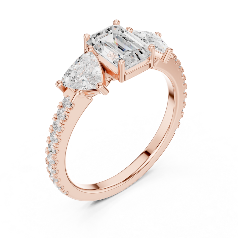 Ladies Ring DDLR-1078@7 - Rose Gold - Image
