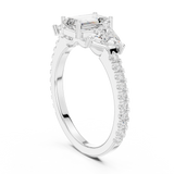 Ladies Ring DDLR-1078@7 - White Gold - Image