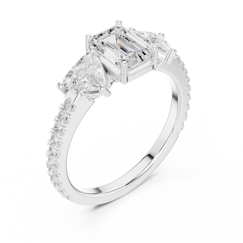 Ladies Ring DDLR-1078@7 - White Gold - Image