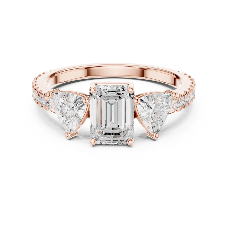 Ladies Ring DDLR-1078@7 - Rose Gold - Image