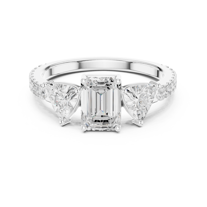 Ladies Ring DDLR-1078@7 - White Gold - Image