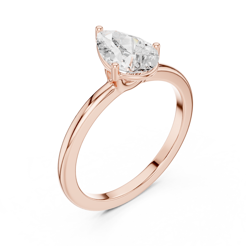 Ladies Ring DDLR-1080@7 - Rose Gold - Image
