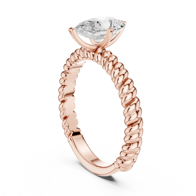 Ladies Ring DDLR-1081@7 - Rose Gold - Image