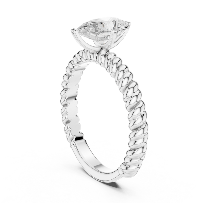 Ladies Ring DDLR-1081@7 - White Gold - Image