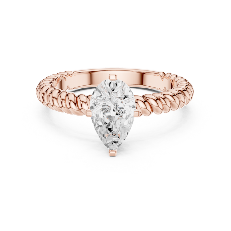Ladies Ring DDLR-1081@7 - Rose Gold - Image