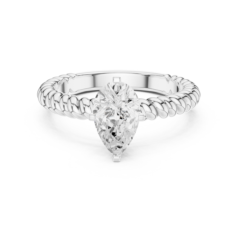 Ladies Ring DDLR-1081@7 - White Gold - Image