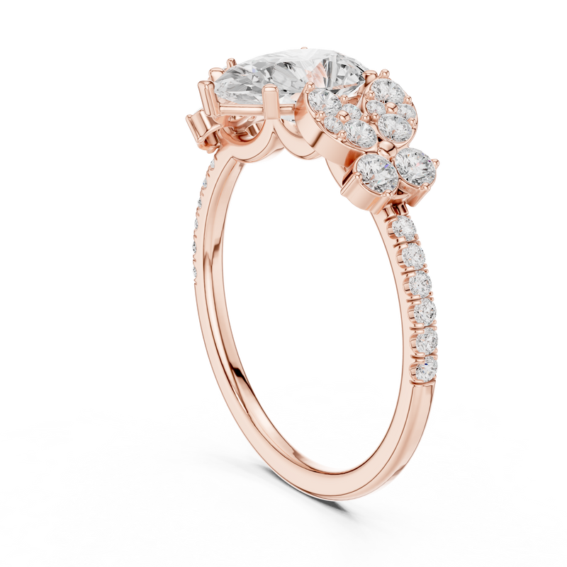 Ladies Ring DDLR-1083@7 - Rose Gold - Image