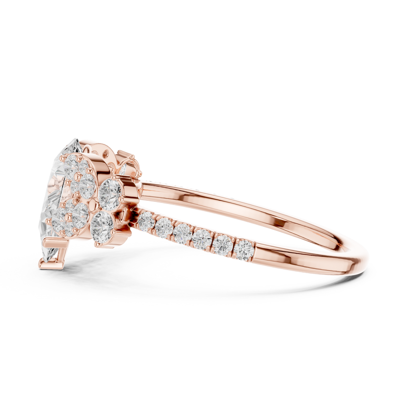 Ladies Ring DDLR-1083@7 - Rose Gold - Image