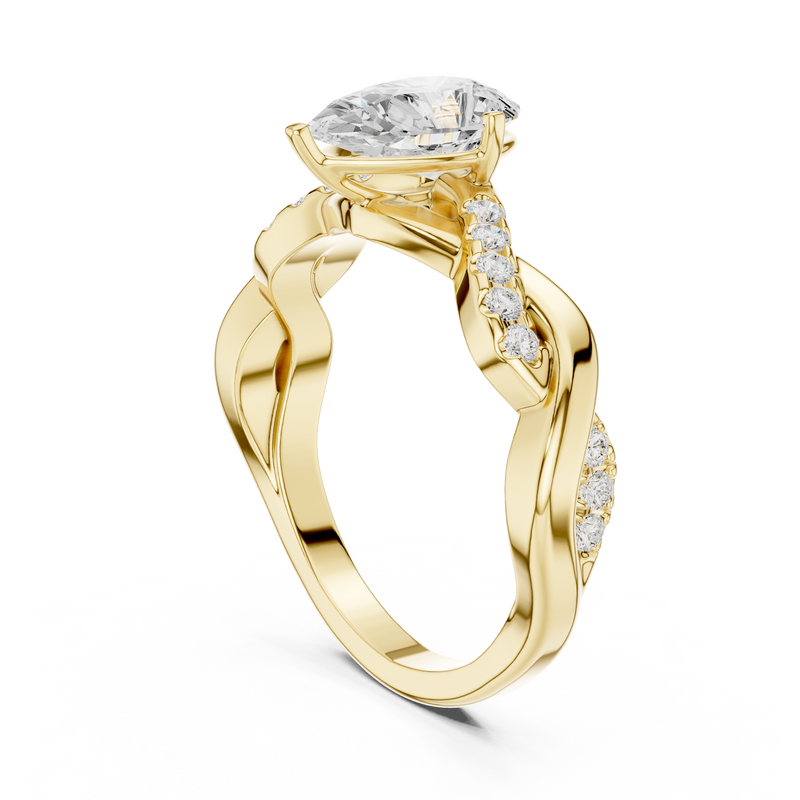 Ladies Ring DDLR-1084@7 - Yellow Gold - Image