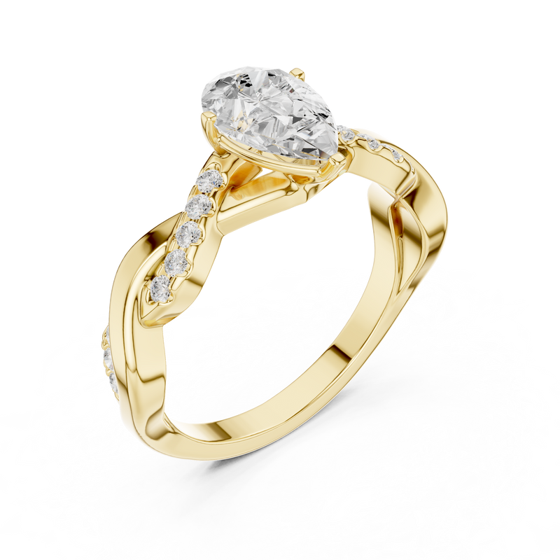 Ladies Ring DDLR-1084@7 - Yellow Gold - Image