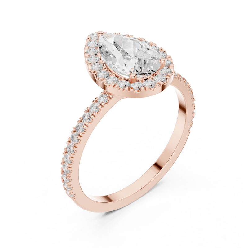 Ladies Ring DDLR-1085@7 - Rose Gold - Image