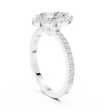 Ladies Ring DDLR-1085@7 - White Gold - Image