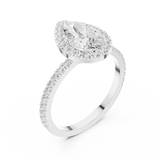 Ladies Ring DDLR-1085@7 - White Gold - Image