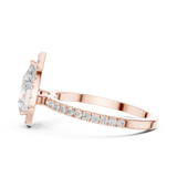 Ladies Ring DDLR-1085@7 - Rose Gold - Image