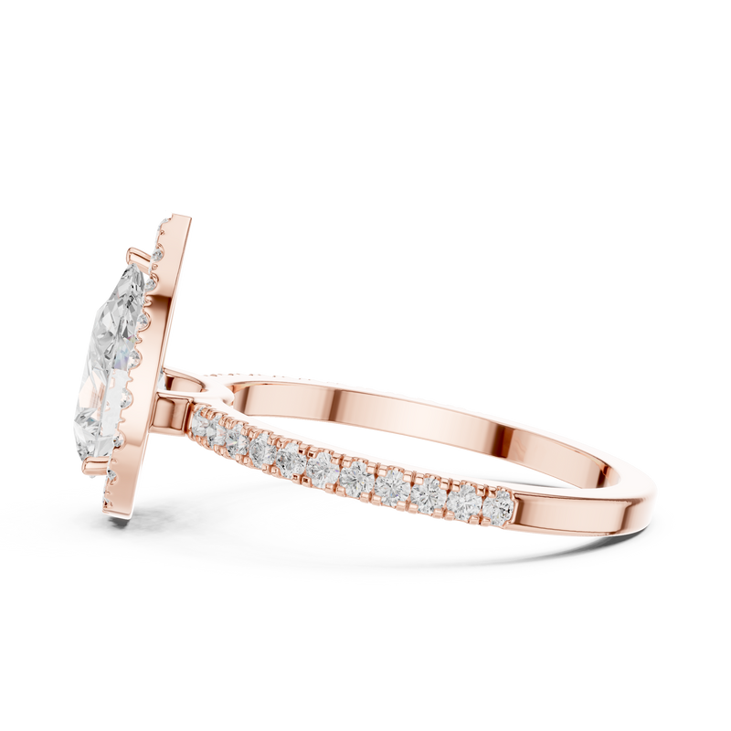 Ladies Ring DDLR-1085@7 - Rose Gold - Image