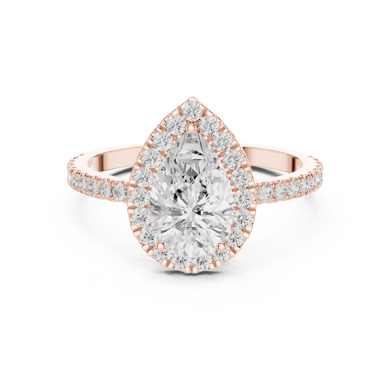 Ladies Ring DDLR-1085@7 - Rose Gold - Image