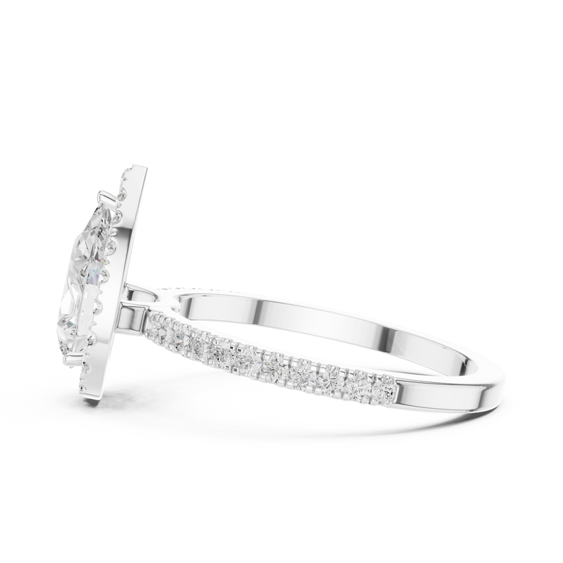 Ladies Ring DDLR-1085@7 - White Gold - Image