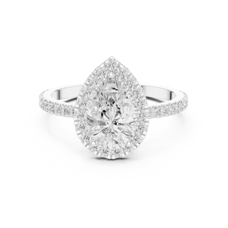 Ladies Ring DDLR-1085@7 - White Gold - Image