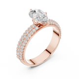 Ladies Ring DDLR-1086@7 - Rose Gold - Image