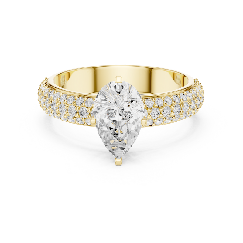 Ladies Ring DDLR-1086@7 - Yellow Gold - Image