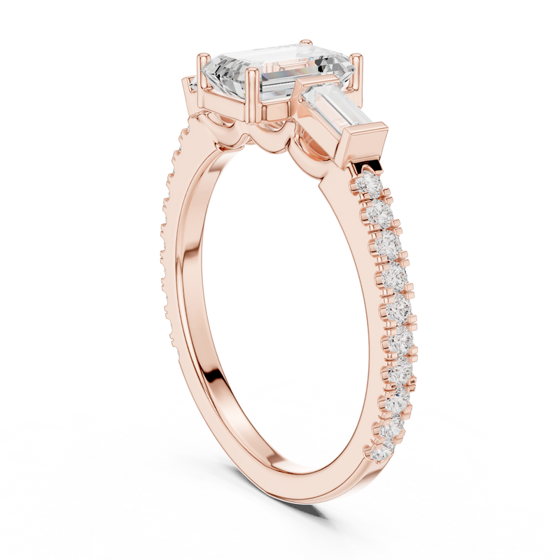 Ladies Ring DDLR-1088@7 - Rose Gold - Image