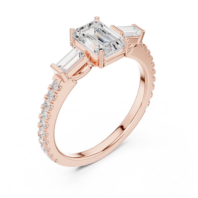 Ladies Ring DDLR-1088@7 - Rose Gold - Image