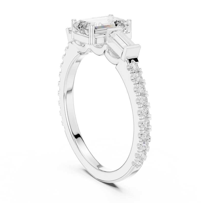 Ladies Ring DDLR-1088@7 - White Gold - Image
