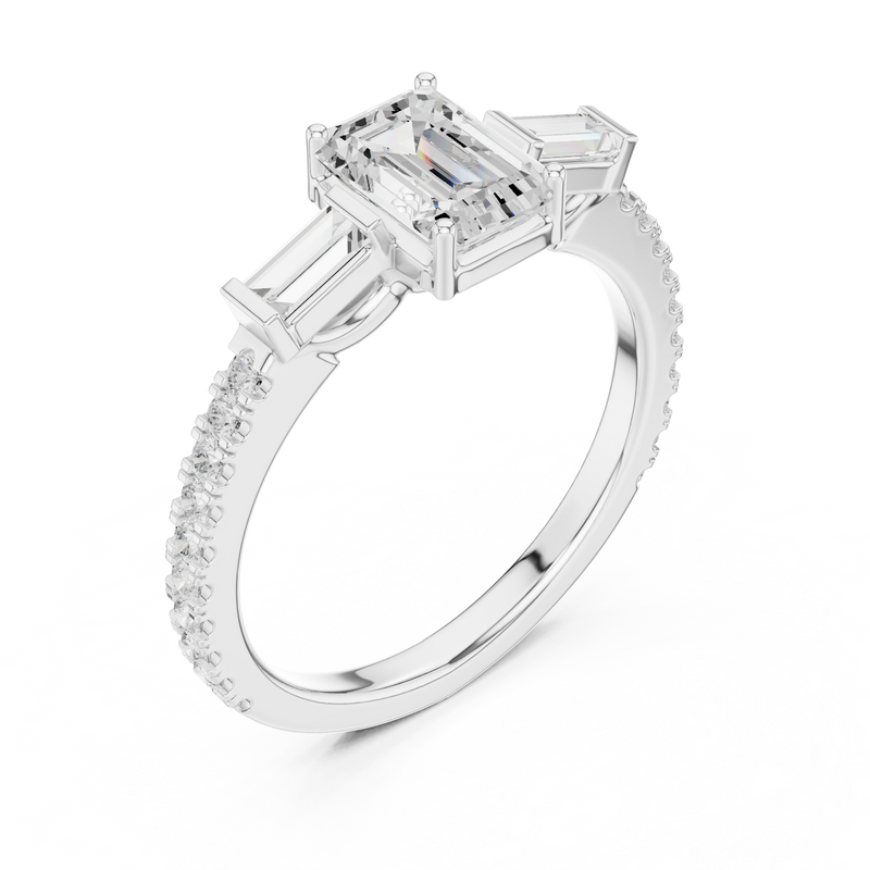 Ladies Ring DDLR-1088@7 - White Gold - Image