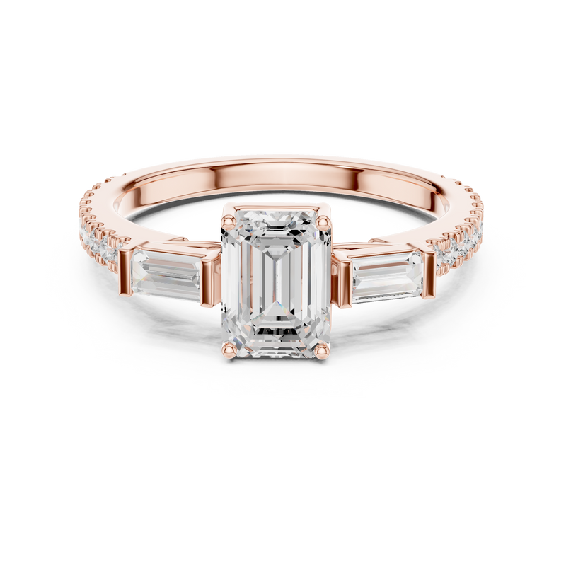Ladies Ring DDLR-1088@7 - Rose Gold - Image