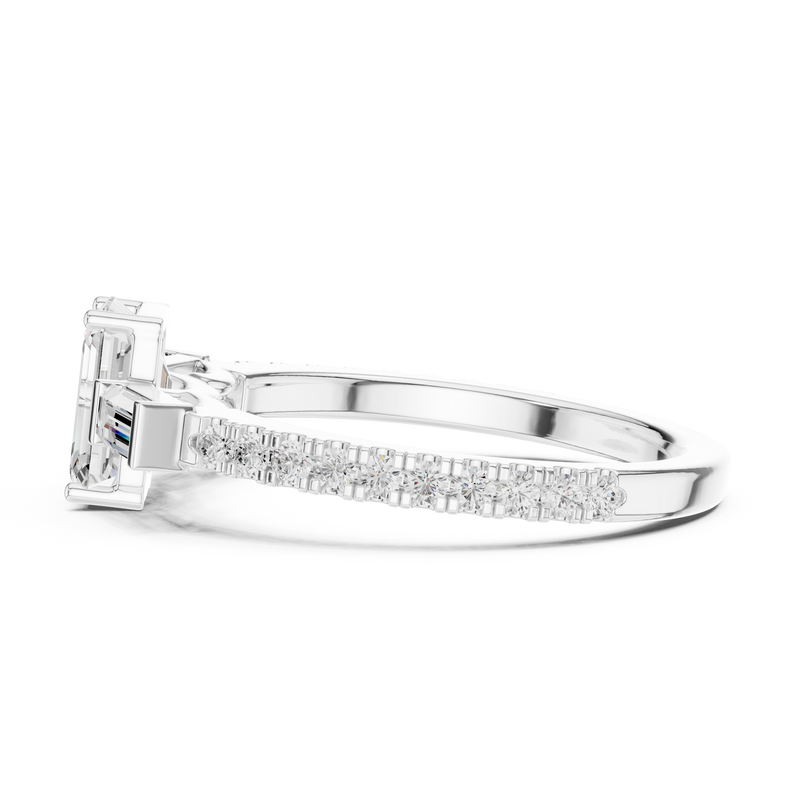 Ladies Ring DDLR-1088@7 - White Gold - Image