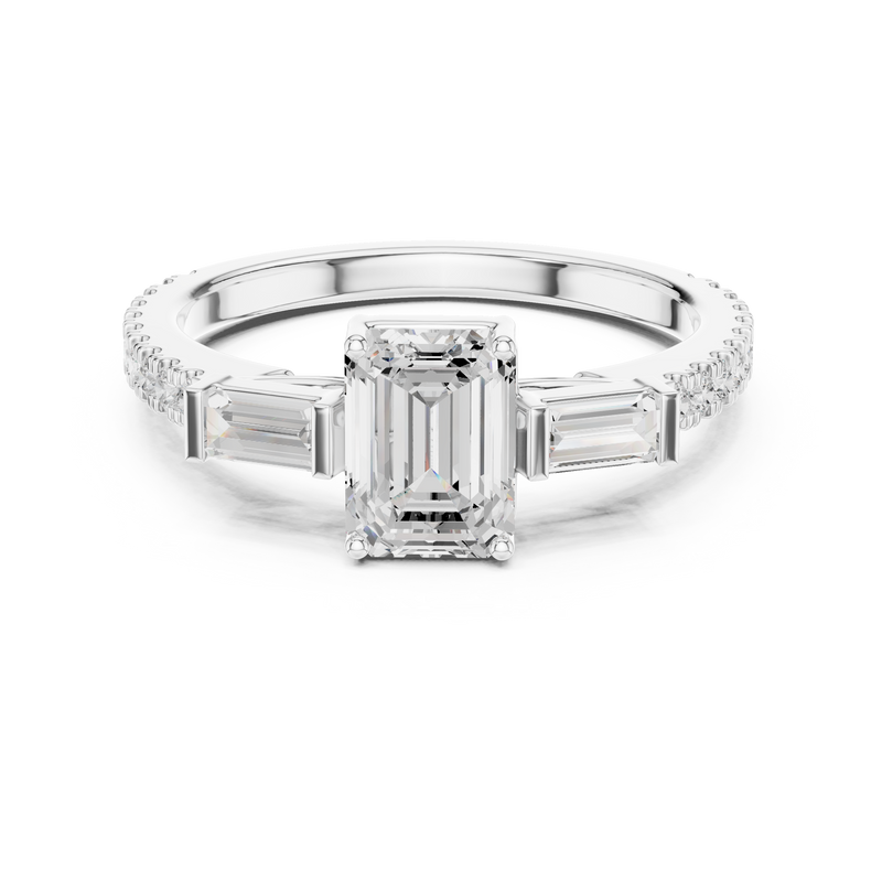 Ladies Ring DDLR-1088@7 - White Gold - Image