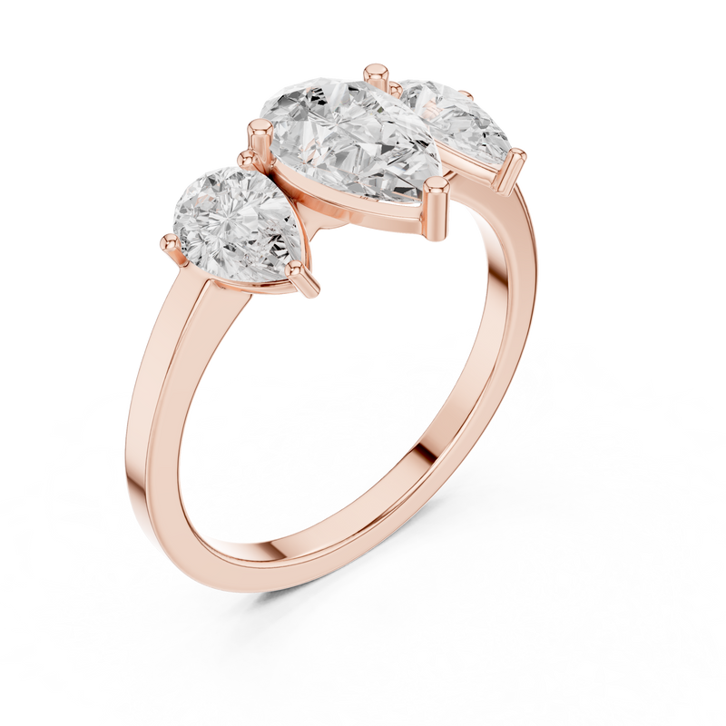 Ladies Ring DDLR-1089@7 - Rose Gold - Image