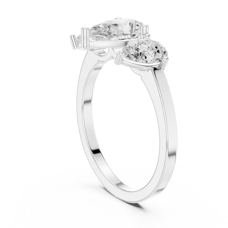 Ladies Ring DDLR-1089@7 - White Gold - Image