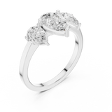 Ladies Ring DDLR-1089@7 - White Gold - Image