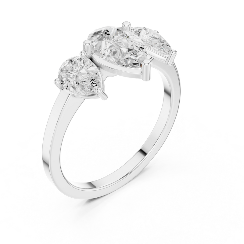 Ladies Ring DDLR-1089@7 - White Gold - Image