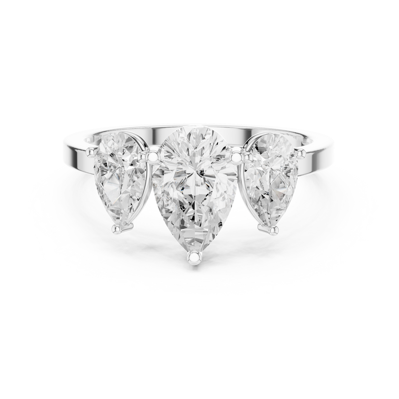 Ladies Ring DDLR-1089@7 - White Gold - Image
