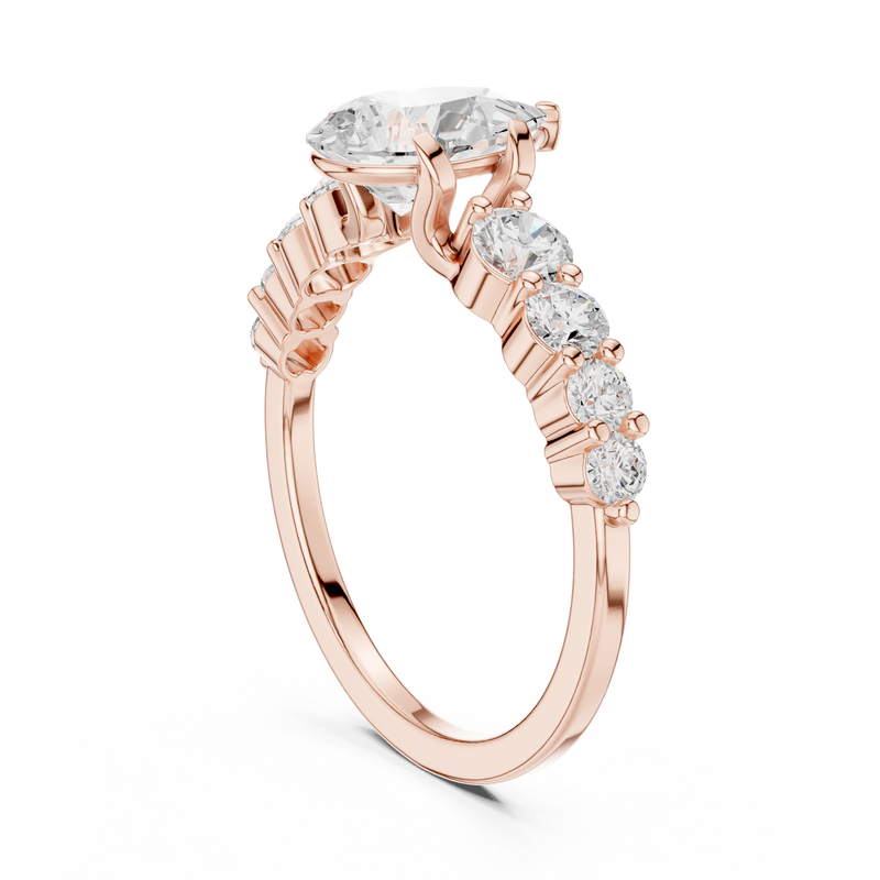 Ladies Ring DDLR-1090@7 - Rose Gold - Image