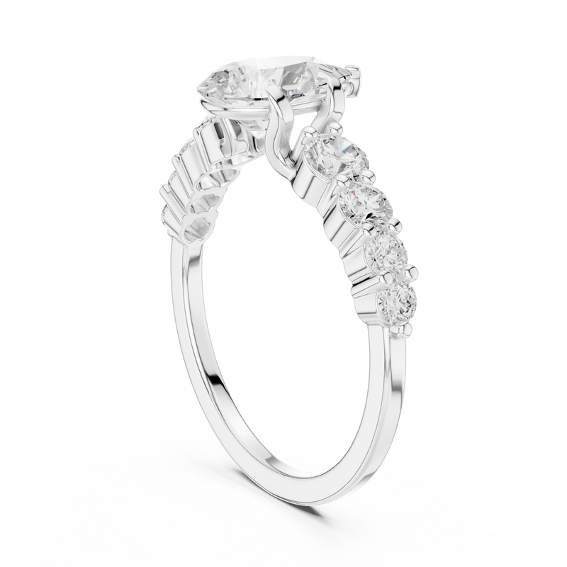 Ladies Ring DDLR-1090 - White Gold - Image