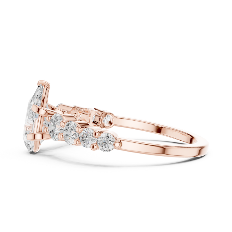 Ladies Ring DDLR-1090@7 - Rose Gold - Image