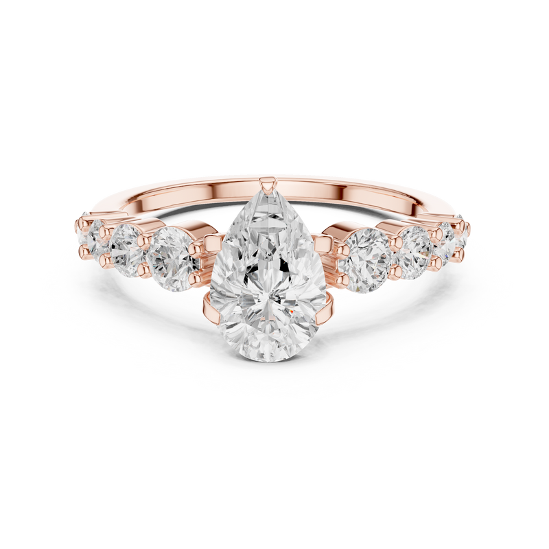 Ladies Ring DDLR-1090@7 - Rose Gold - Image