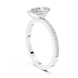 Ladies Ring DDLR-1091@7 - White Gold - Image