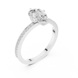 Ladies Ring DDLR-1091@7 - White Gold - Image