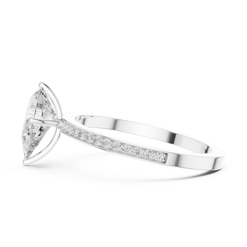Ladies Ring DDLR-1091@7 - White Gold - Image