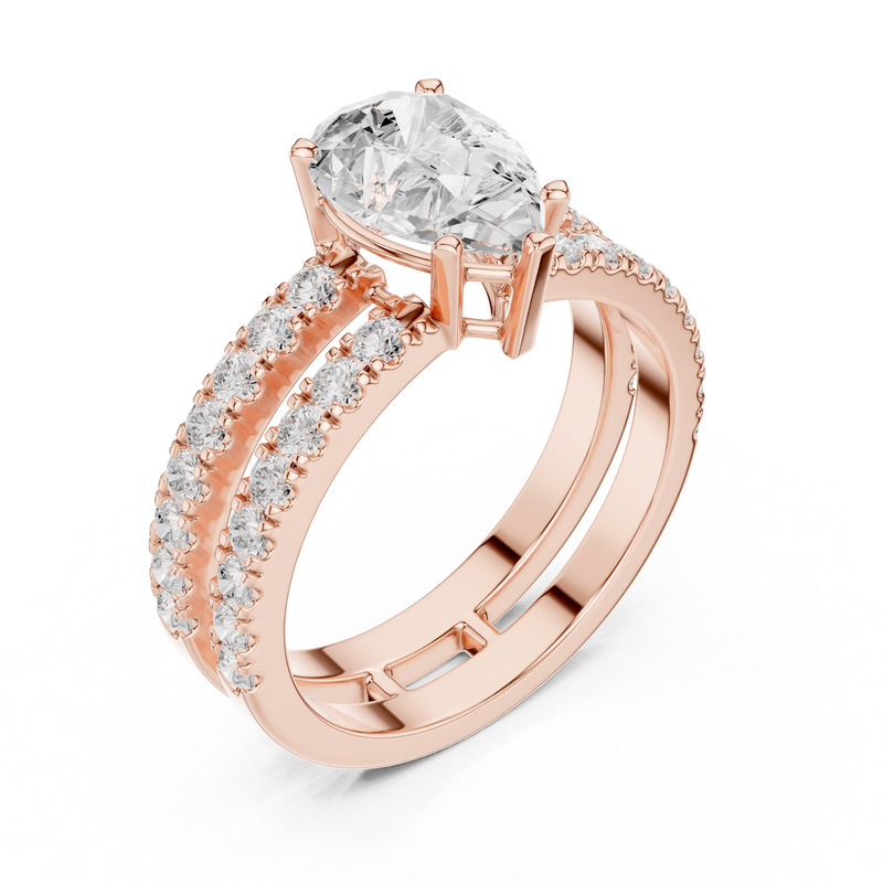 Ladies Ring DDLR-1094 - Rose Gold - Image