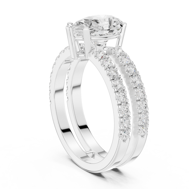 Ladies Ring DDLR-1094@7 - White Gold - Image