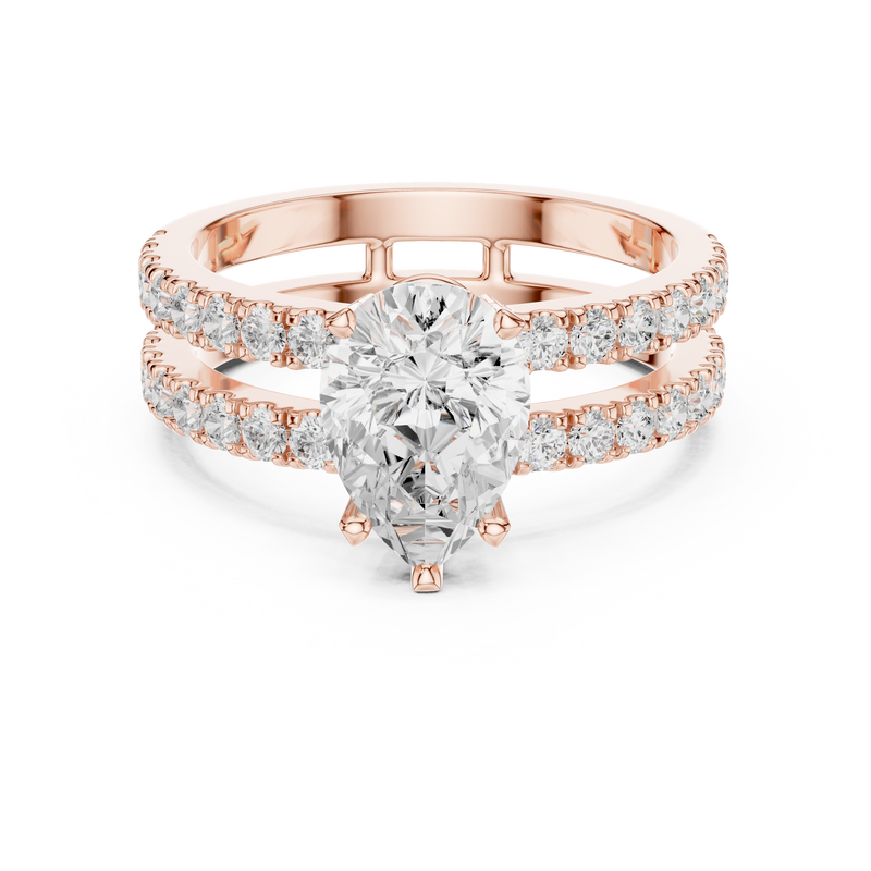 Ladies Ring DDLR-1094 - Rose Gold - Image