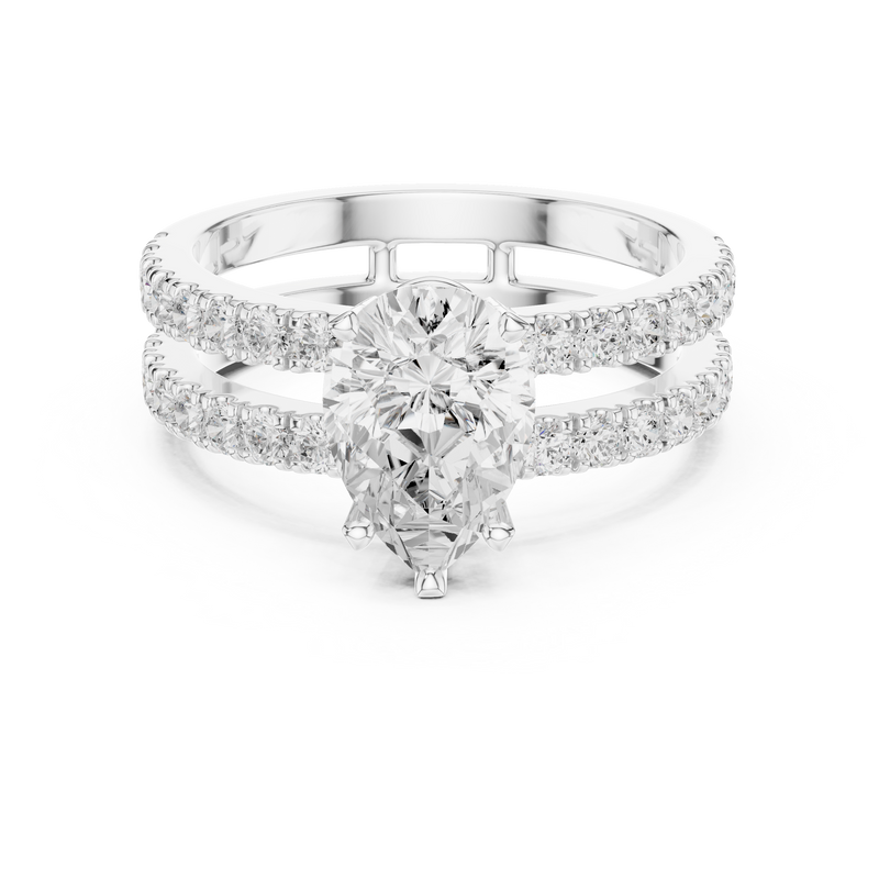Ladies Ring DDLR-1094@7 - White Gold - Image
