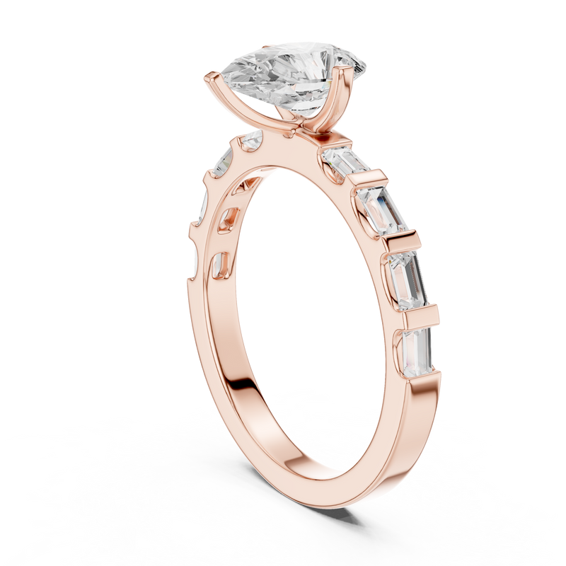 Ladies Ring DDLR-1095 - Rose Gold - Image