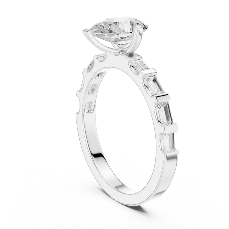 Ladies Ring DDLR-1095 - White Gold - Image